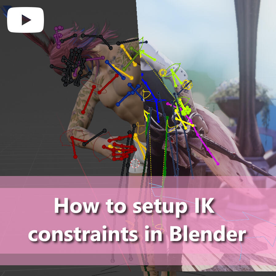 How to setup IK constraints in Blender