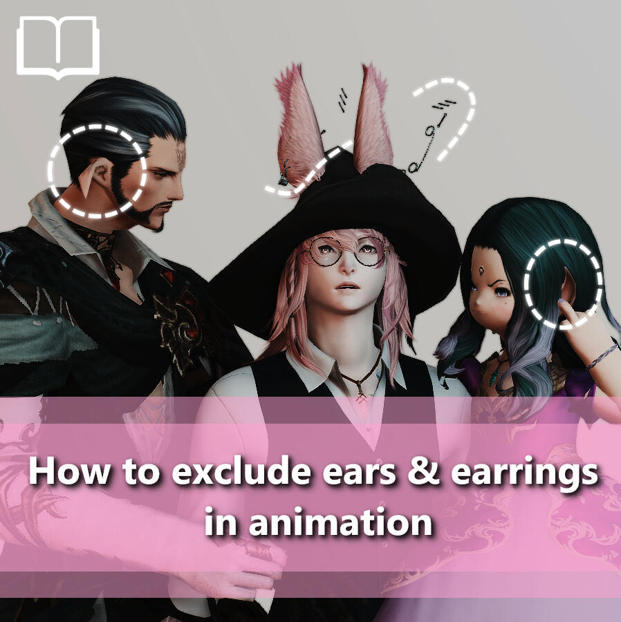 How to exclude ears &amp; earrings in animation